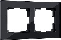 Рамка универсальная Werkel Favorit 2-м. стекло черный